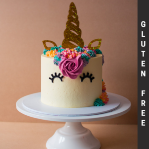 Gluten Free Unicorn Cake with Colourful Icing