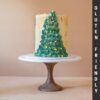 Christmas tree themed cake