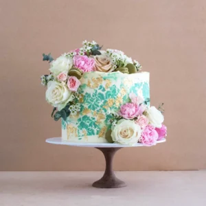 Emerald Garden Cake (Wedding Cake Edition)