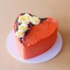 Red Love Heart Cake